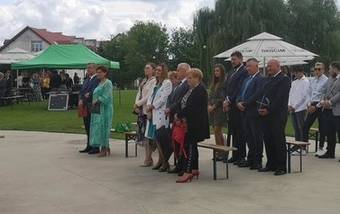 Na zdjęciu znajdują się przedstawiciele władz Gminy Przeworno. 