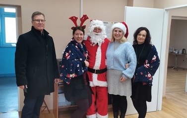Święty Mikołaj z W&oacute;jtem Gminy Przeworno w ZUKu. 