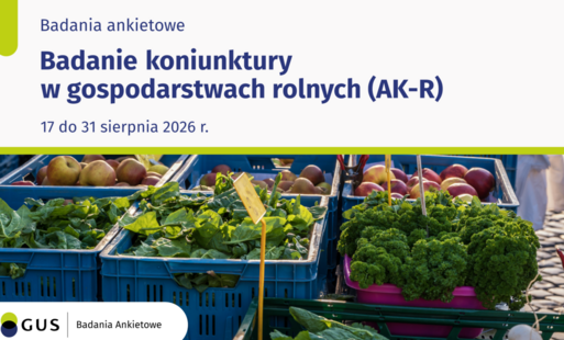 Rozpoczęło się kolejne Badanie Koniunktury w Gospodarstwach Rolnych (AK-R). Jeśli Twoje gospodarstwo rolne zostało wylosowane, koniecznie weź udział w badaniu. To dzięki Twoim odpowiedziom dowiemy się, jak zmieniają się warunki prowadzenia gospodarstw, ja